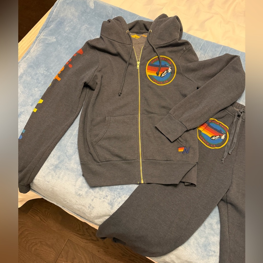 Aviator Nation Hoodie and Sweatpants Set